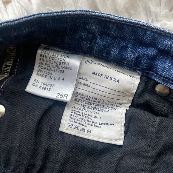 AG Adriano Goldschmied Jeans The Stilt Roll-Up size 26R - Picture 9 of 9